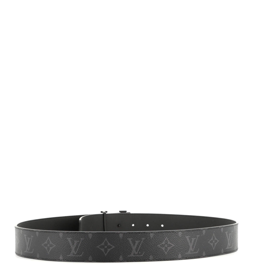 LV Initiales Reversible Belt Monogram Eclipse Canvas Wide 90