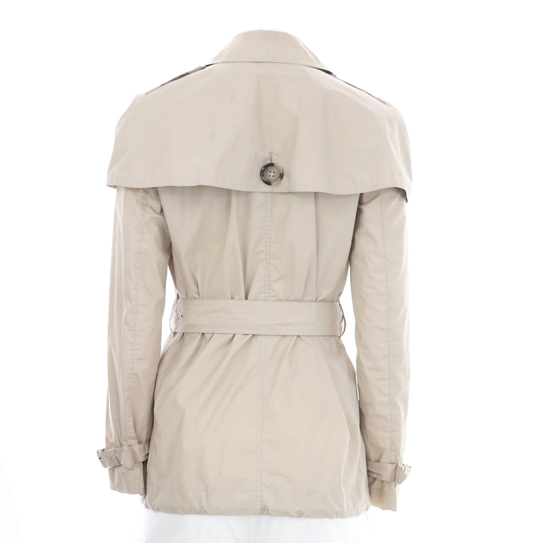 Women's Mid-Length Trench Coat Cotton Blend