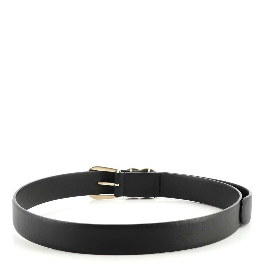 CC Emblem Buckle Belt Leather Medium 75