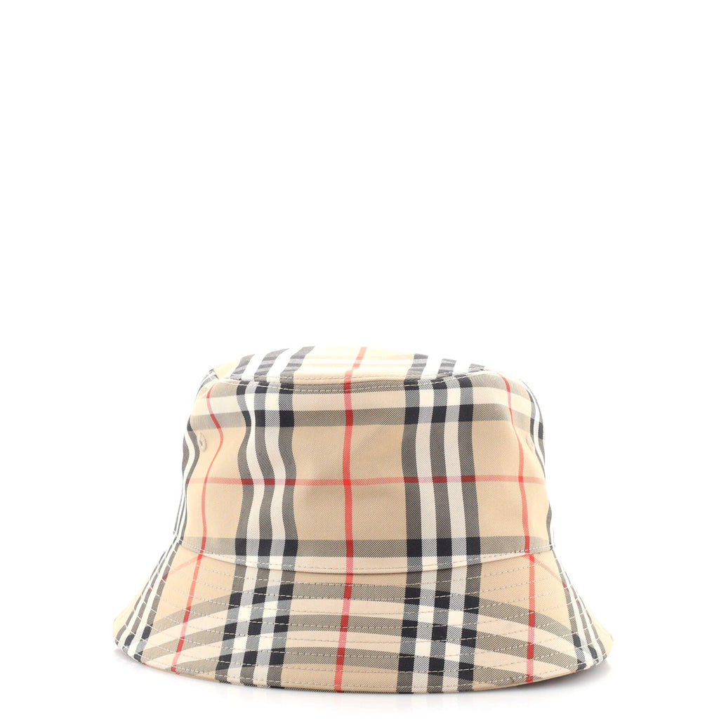 Bucket Hat Vintage Check Canvas