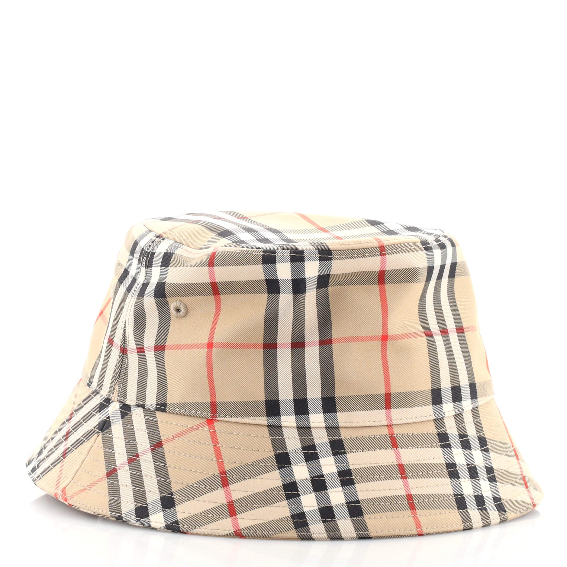 Bucket Hat Vintage Check Canvas