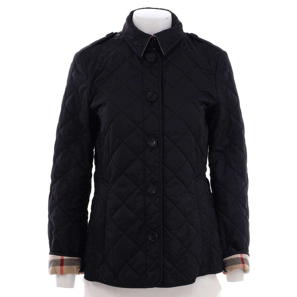 Women's Button-Up Jacket Quilted Polyester Blend