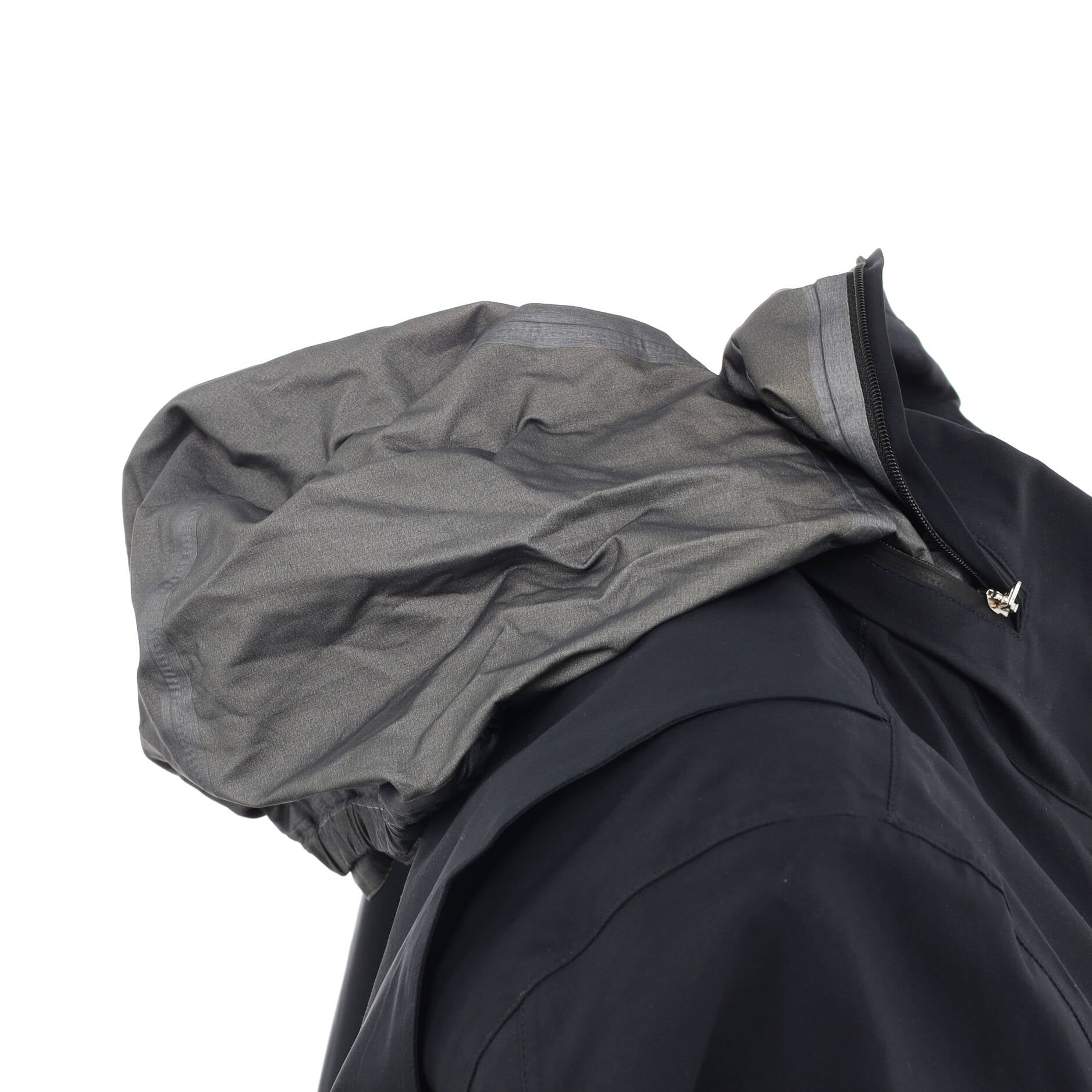 Men's Hooded Rain Jacket Polyamide Blend