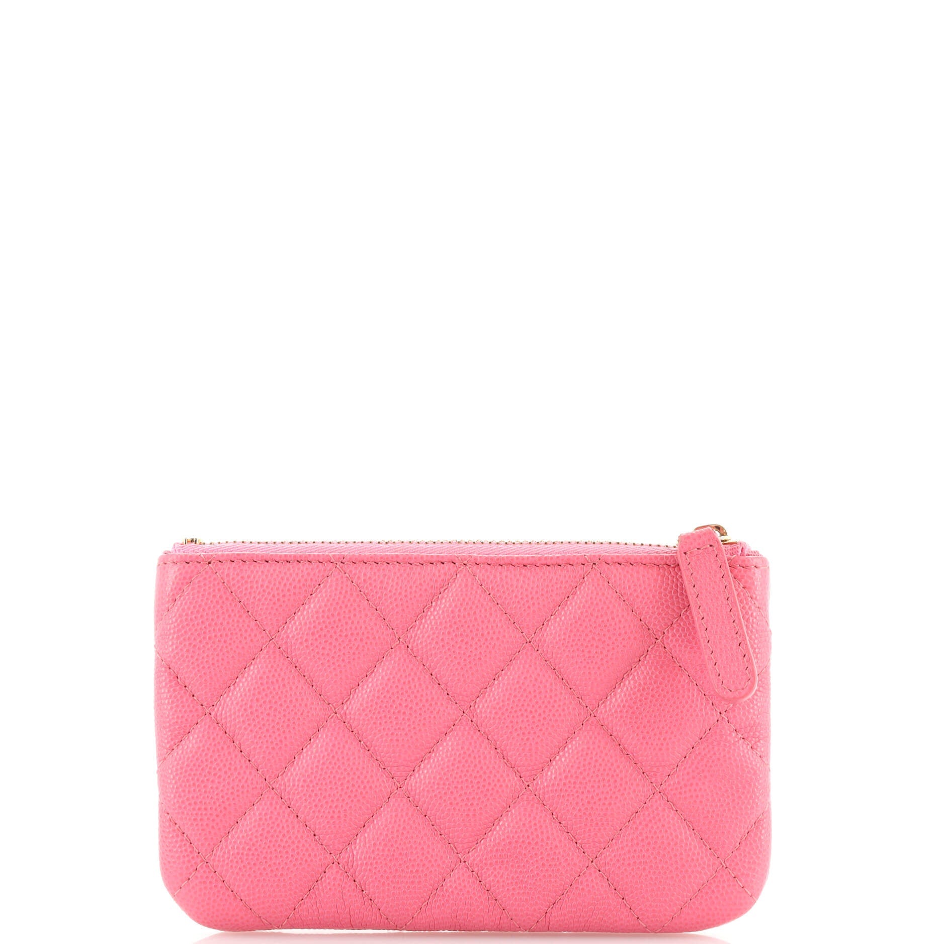 Classic O Case Pouch Quilted Caviar Mini