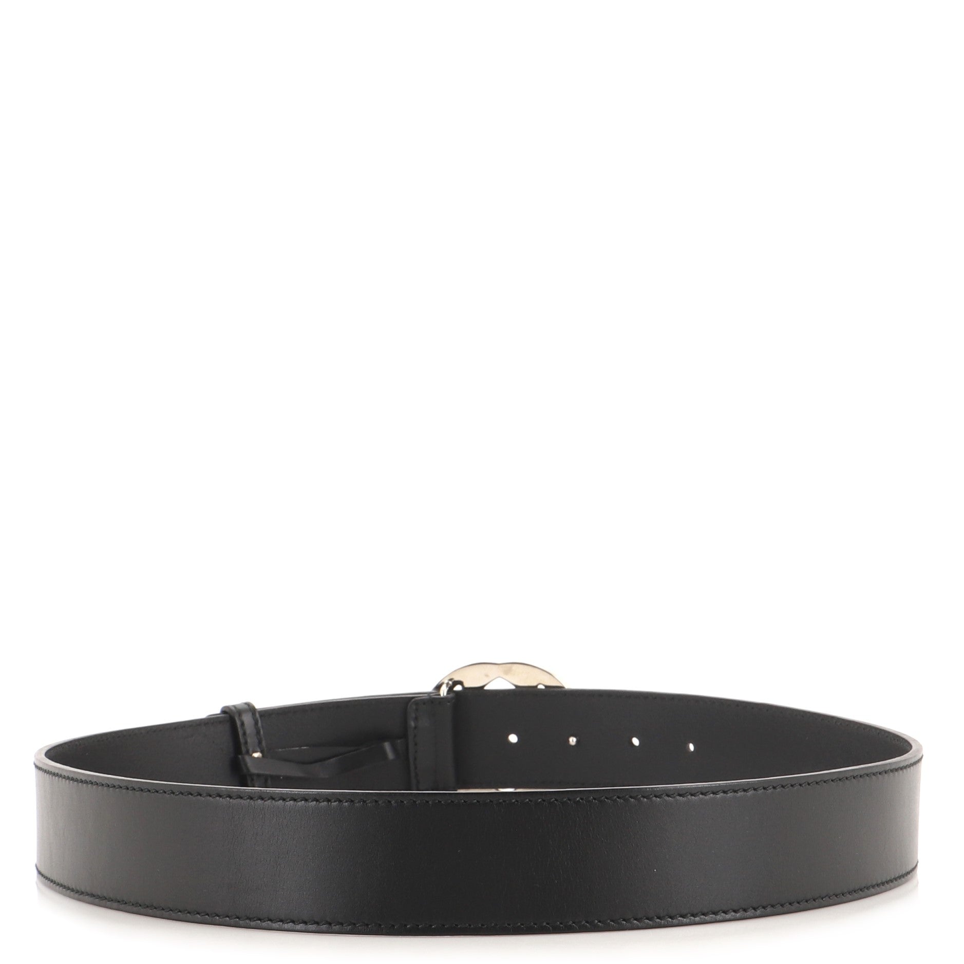 Interlocking G Belt Leather Wide 90