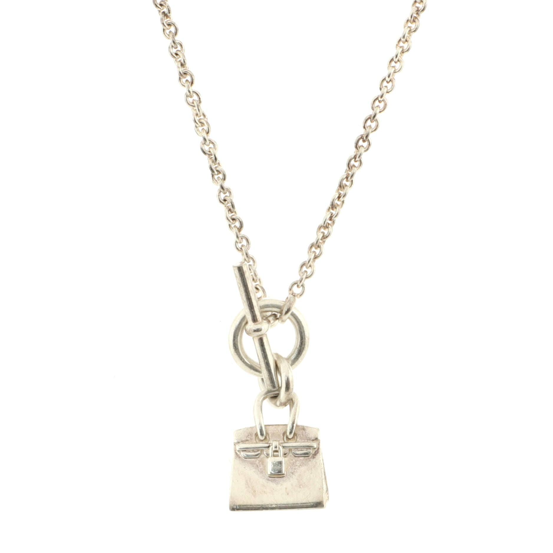 Birkin Amulette Pendant Necklace Sterling Silver