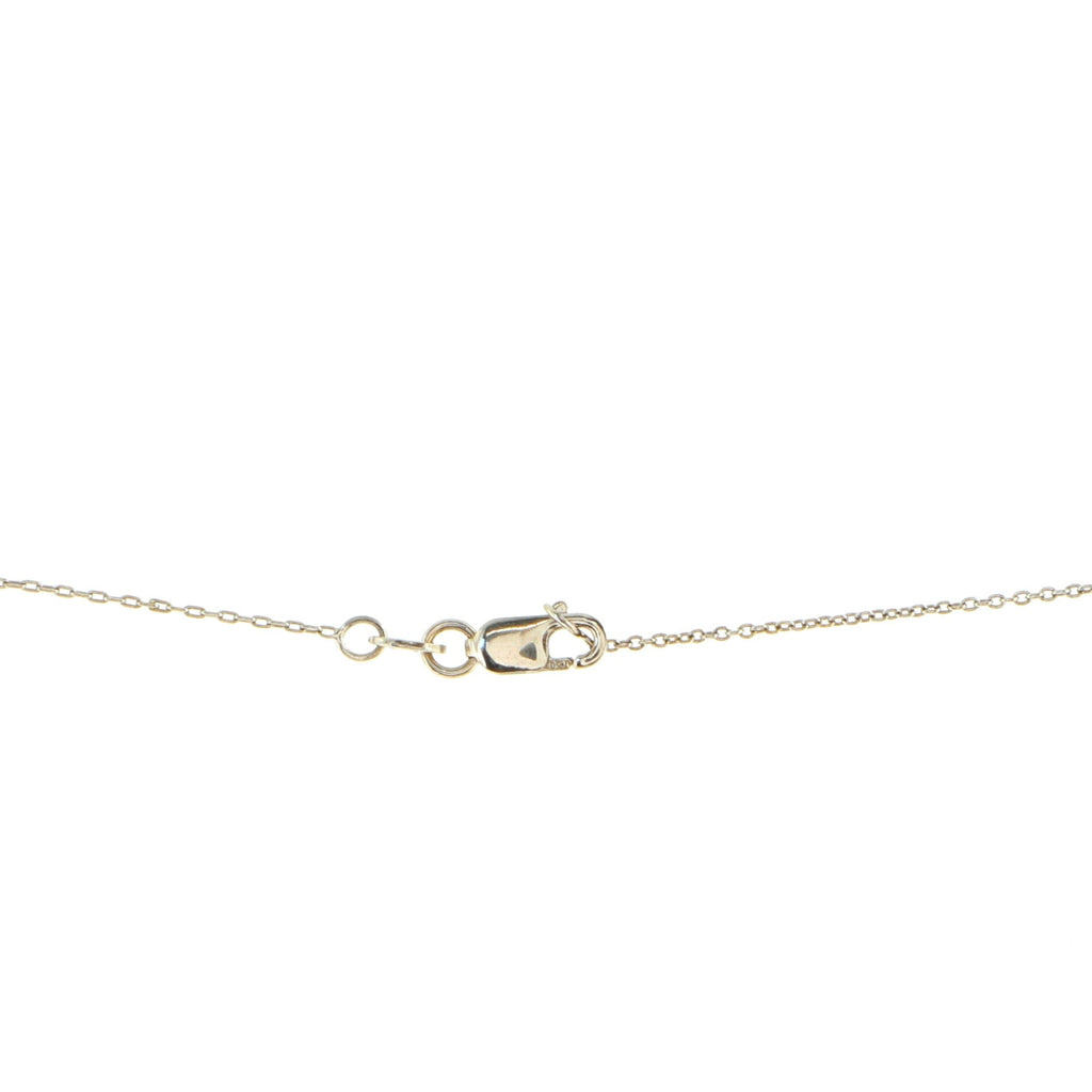 Tiny Treasures Circle of Life Pendant Necklace 18K White Gold with Diamonds Medium