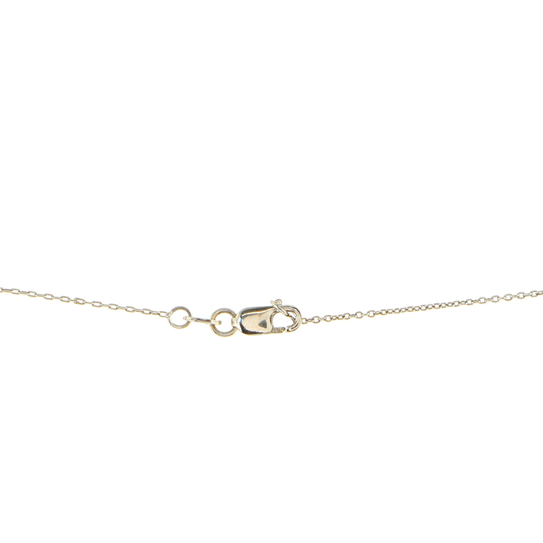 Tiny Treasures Circle of Life Pendant Necklace 18K White Gold with Diamonds Medium