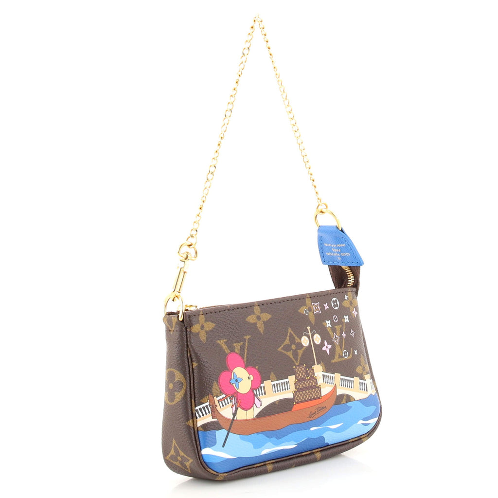 Pochette Accessoires Limited Edition Vivienne Xmas Monogram Canvas Mini