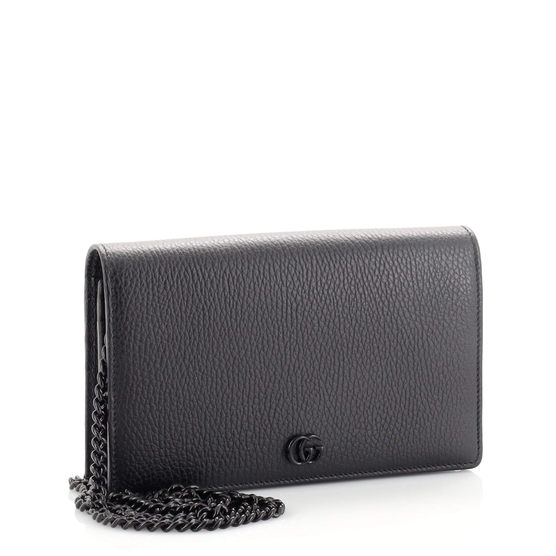 Petite GG Marmont Chain Wallet Leather Mini