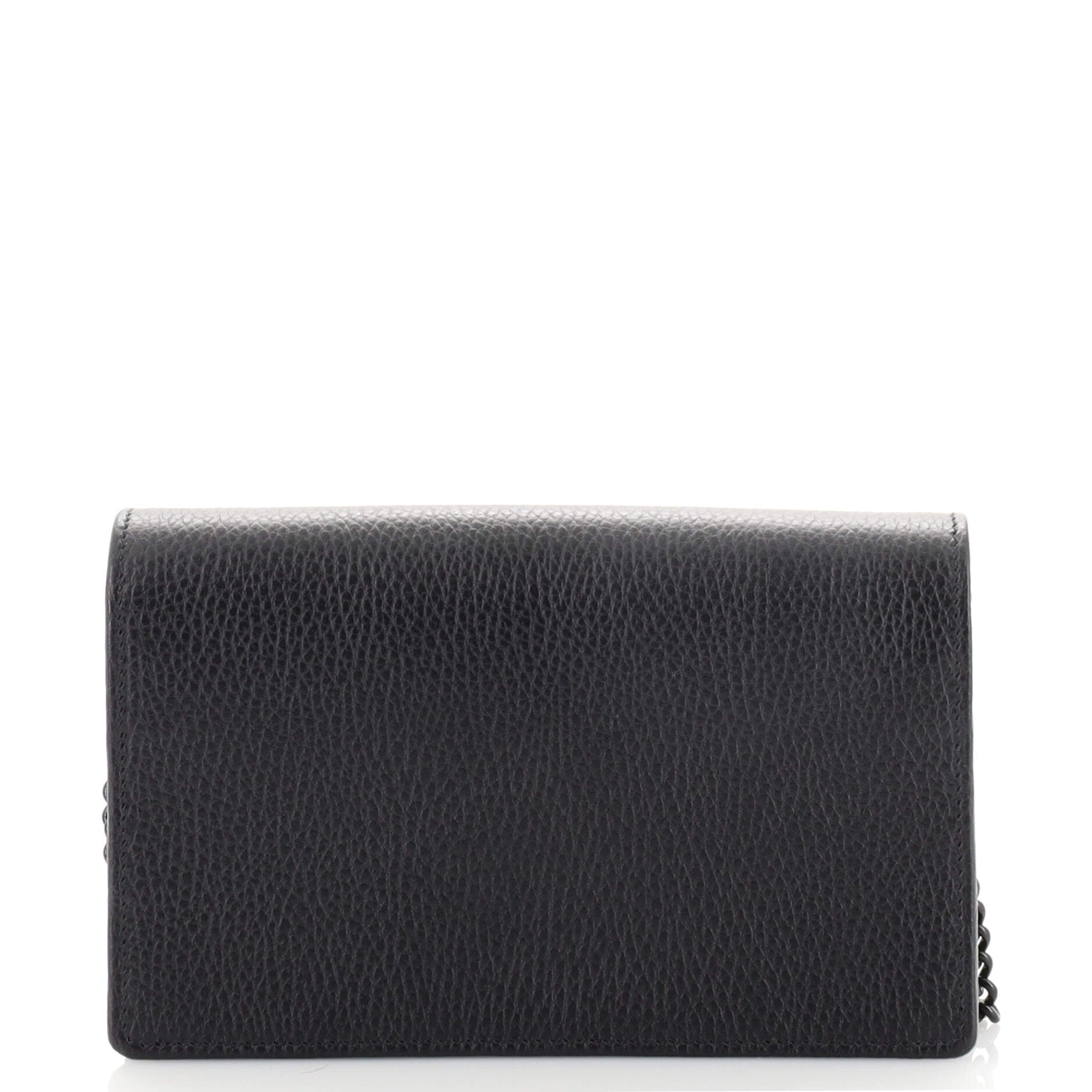 Petite GG Marmont Chain Wallet Leather Mini
