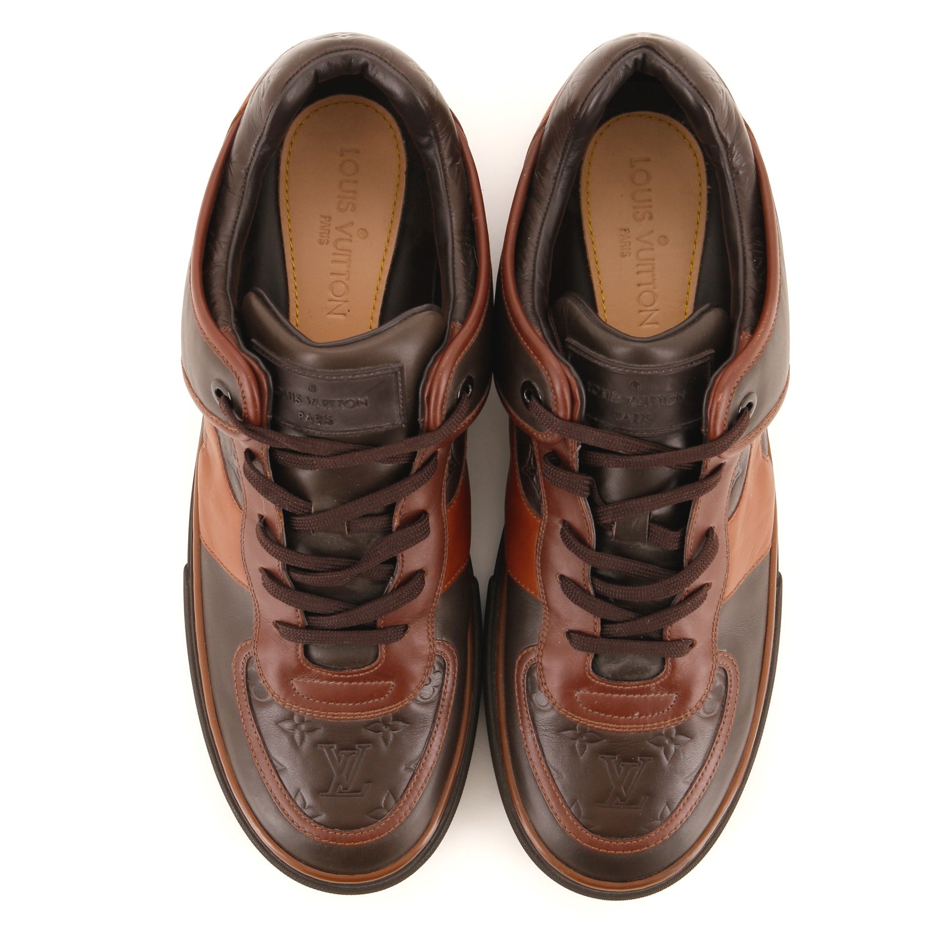 Men's LV Low Top Tower Sneakers Leather
