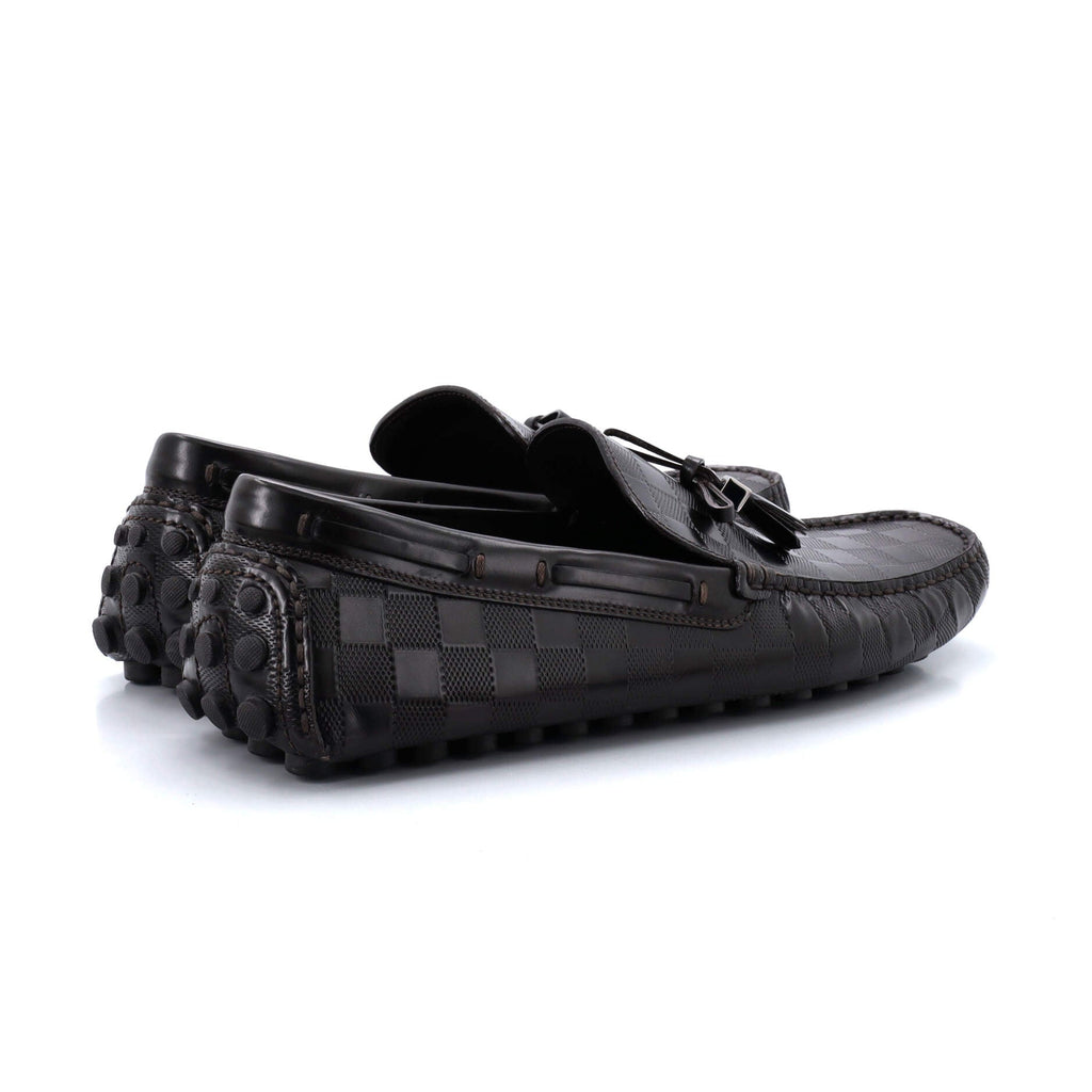 Men's Bow Moccasin Loafers Damier Infini