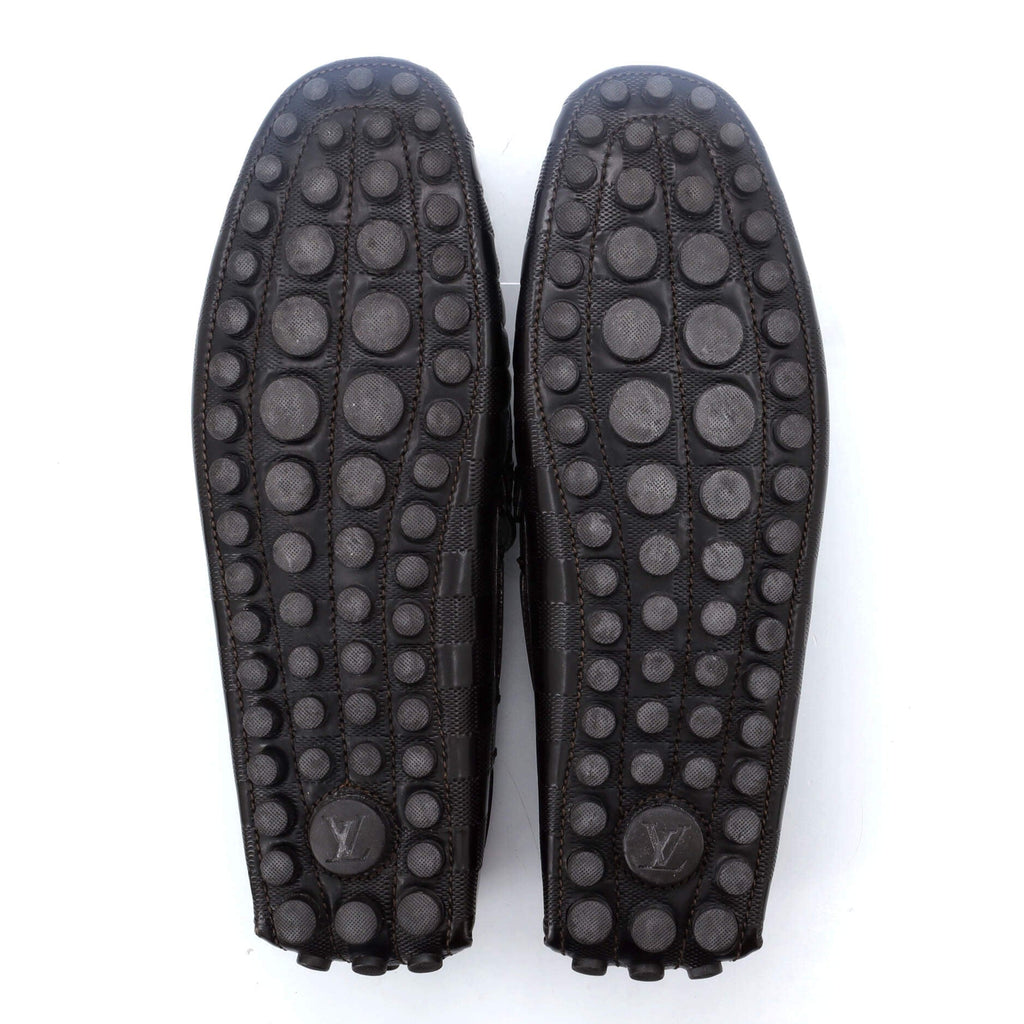 Men's Bow Moccasin Loafers Damier Infini