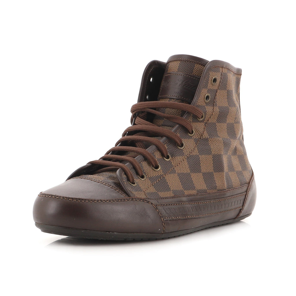 Men's High Top Sneakers Damier