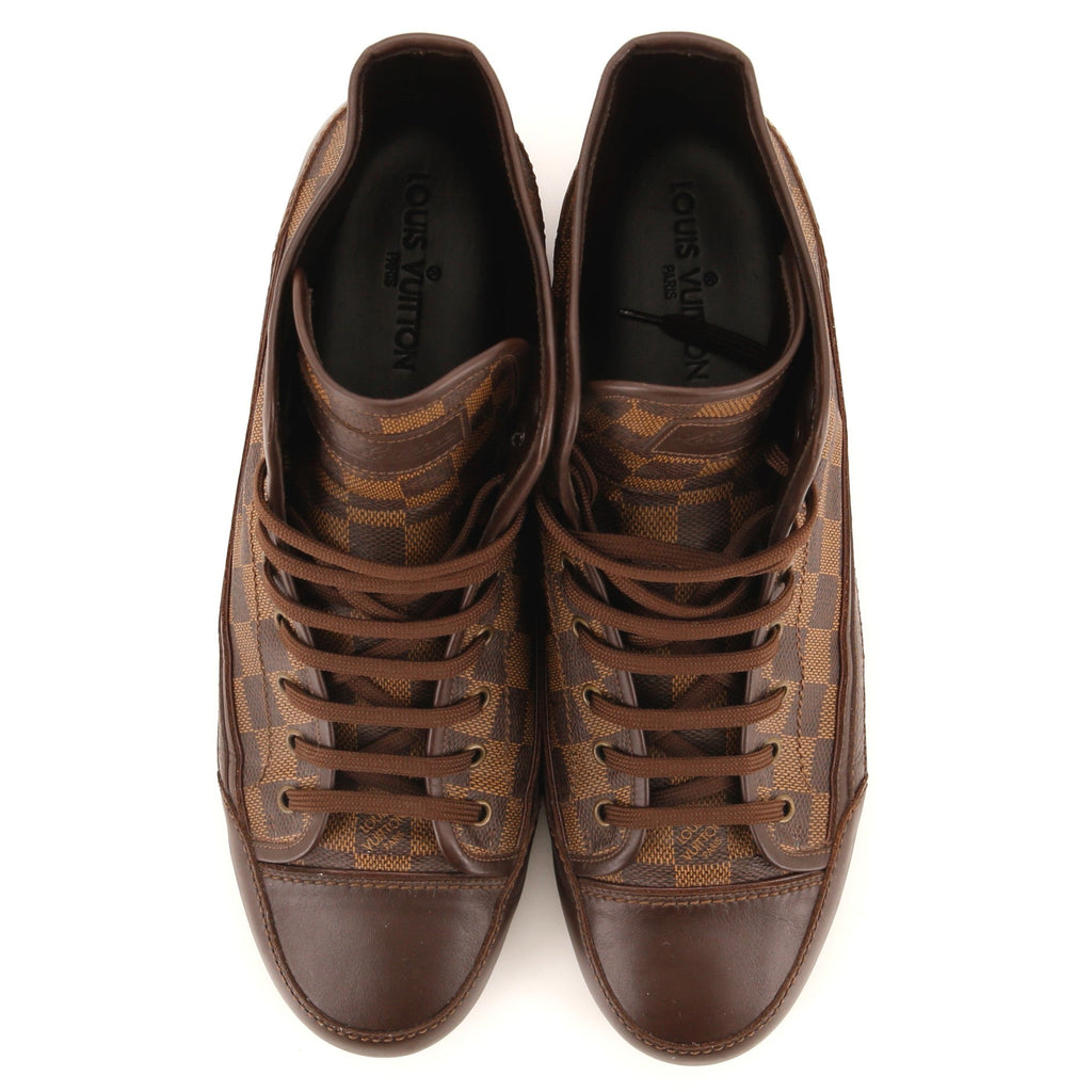 Men's High Top Sneakers Damier