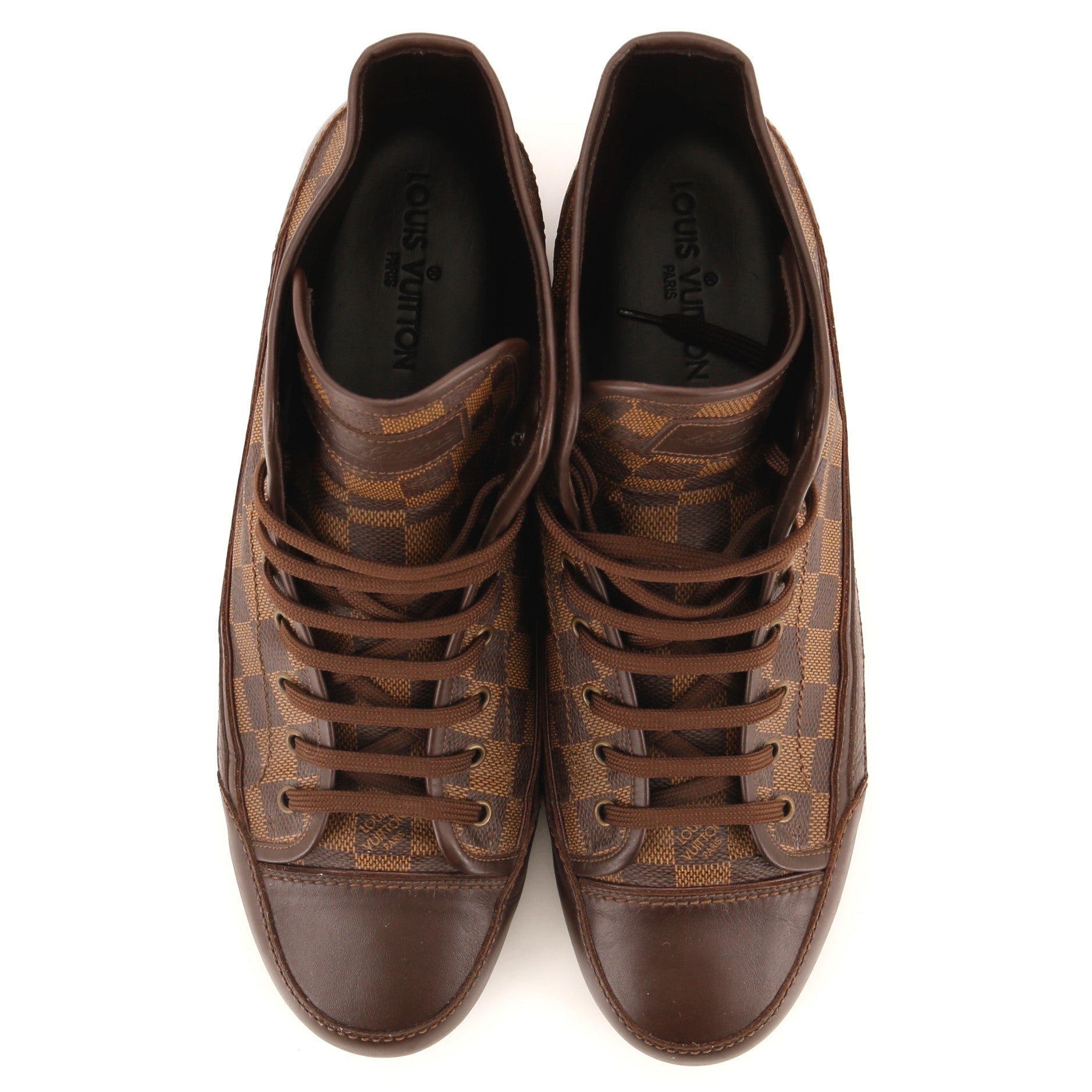Men's High Top Sneakers Damier