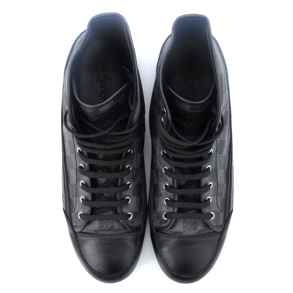 Men's High Top Sneakers Damier