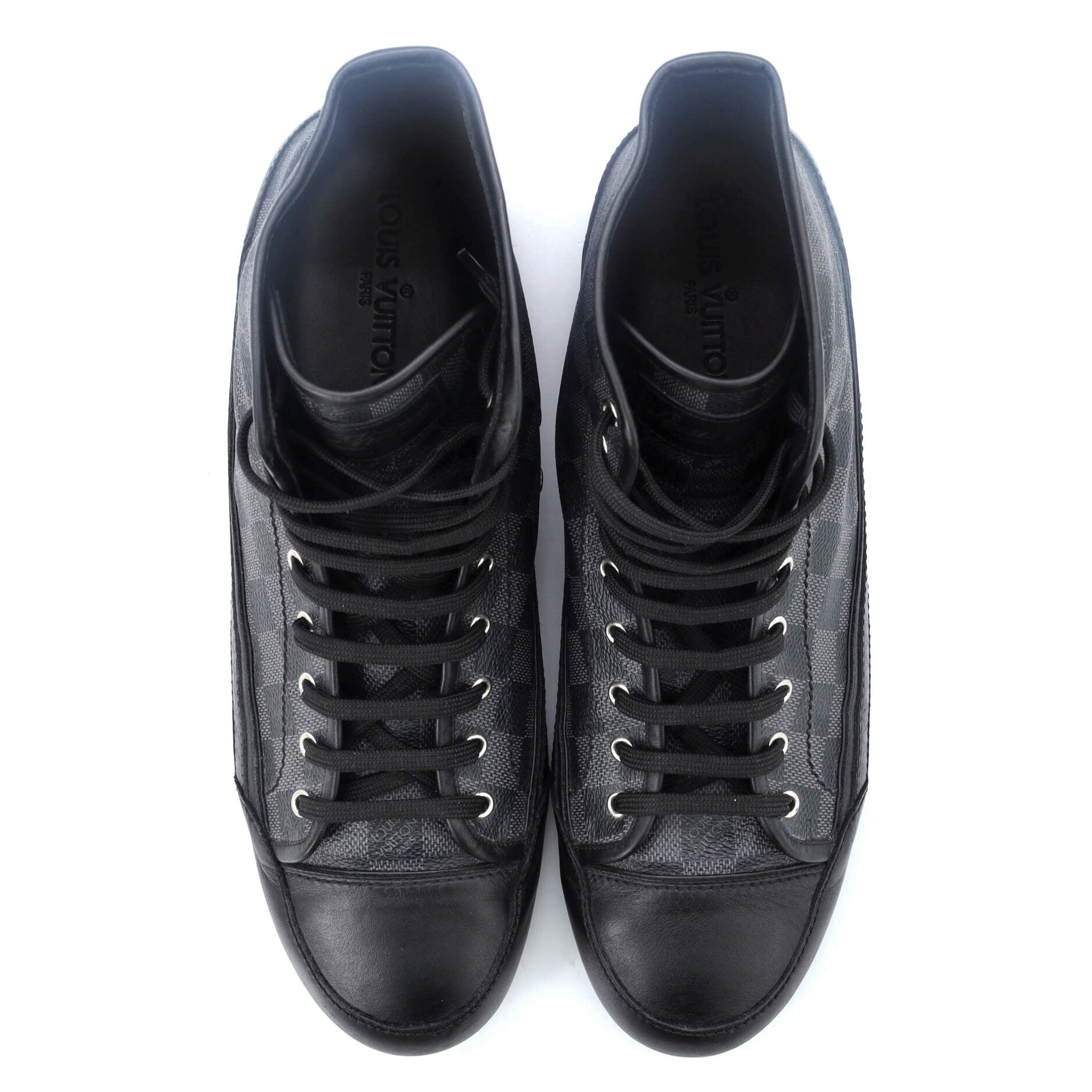 Men's High Top Sneakers Damier