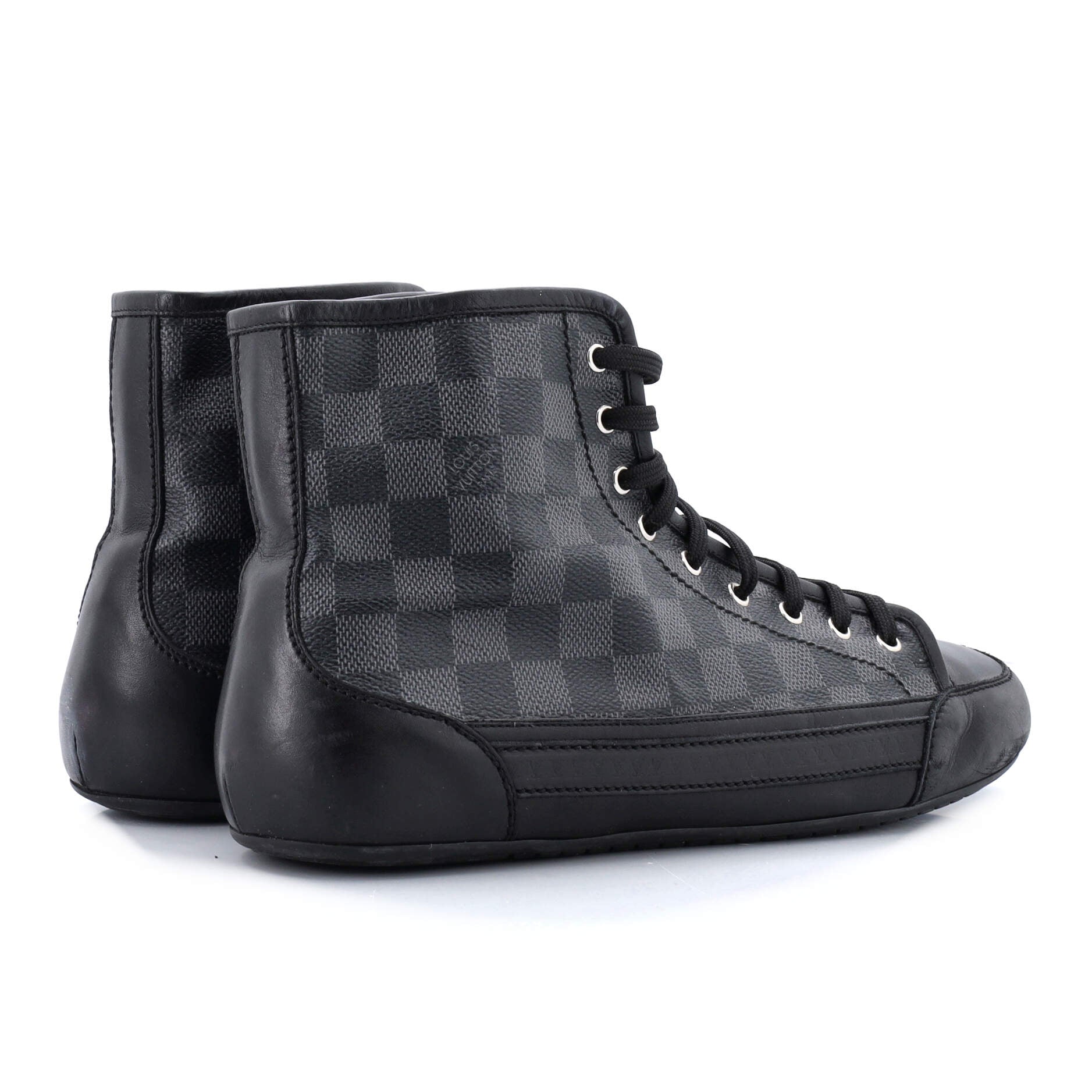 Men's High Top Sneakers Damier