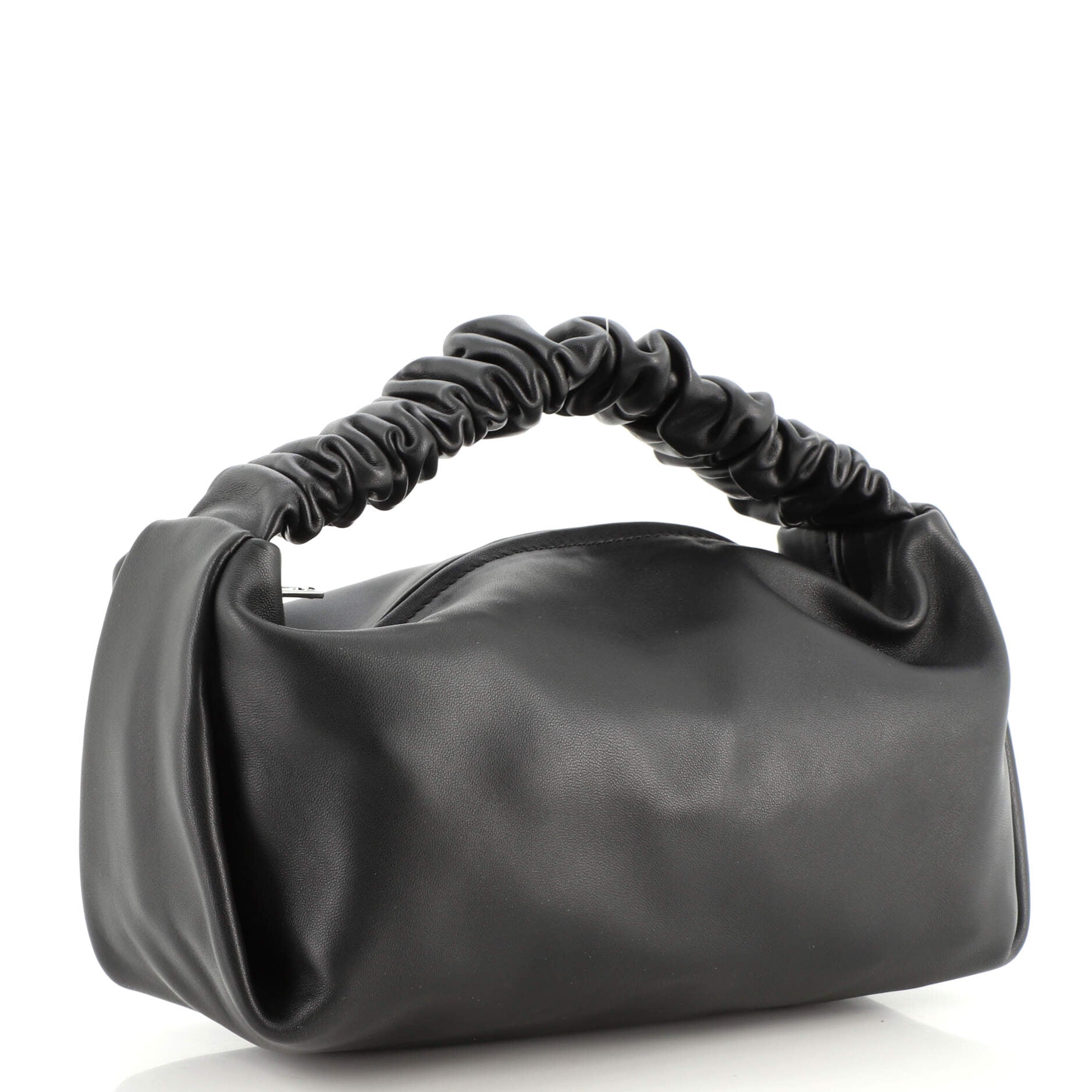 Scrunchie Bag Leather Mini