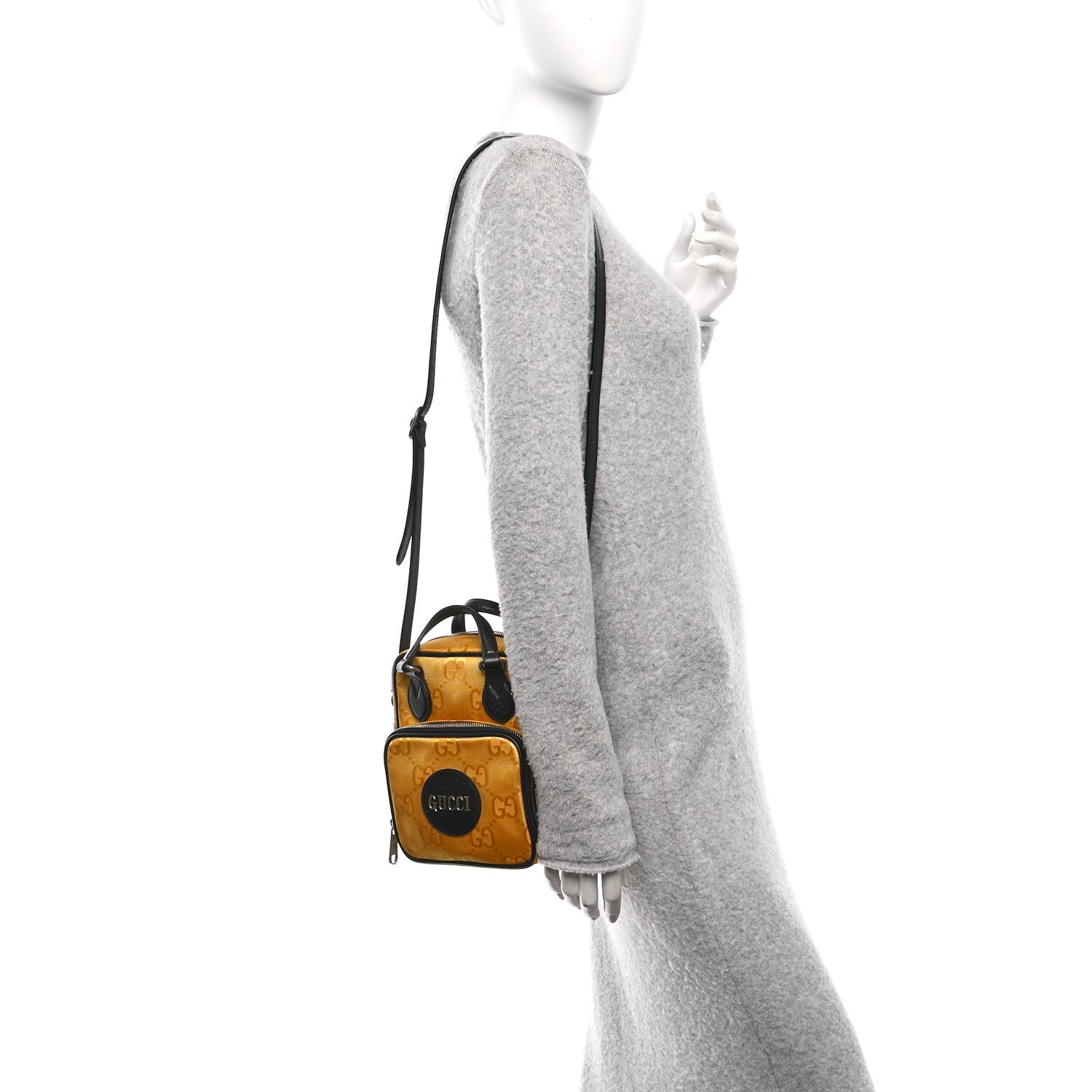 Econyl Nylon Monogram Off The Grid Shoulder Bag Crop Black