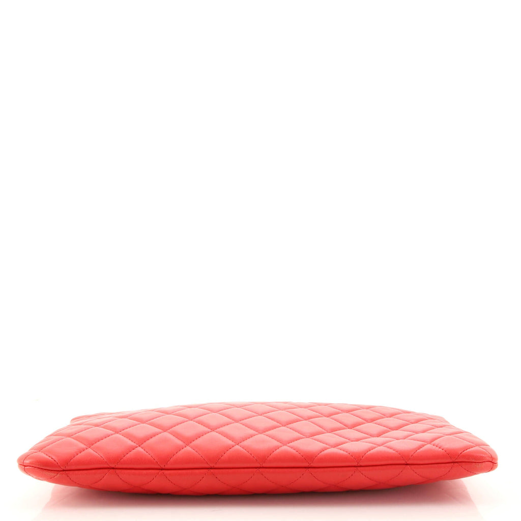 O Case Clutch Quilted Lambskin Large
