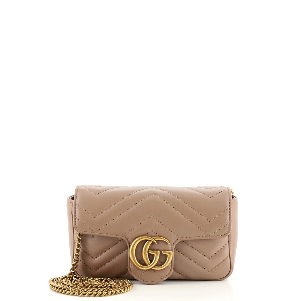 GG Marmont Flap Bag Matelasse Leather Super Mini