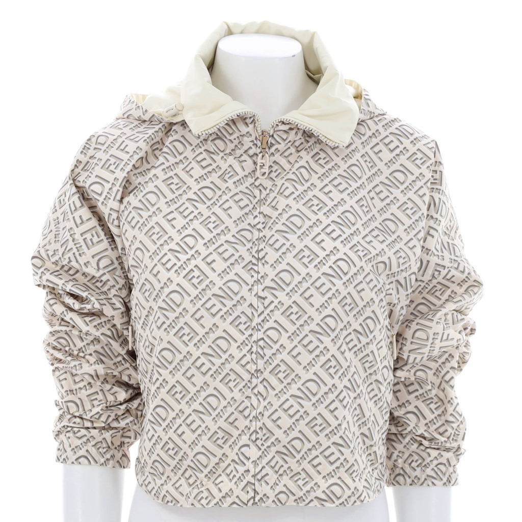 Women's Fendi x Skims Reversible Cropped Windbreaker Printed Polyester