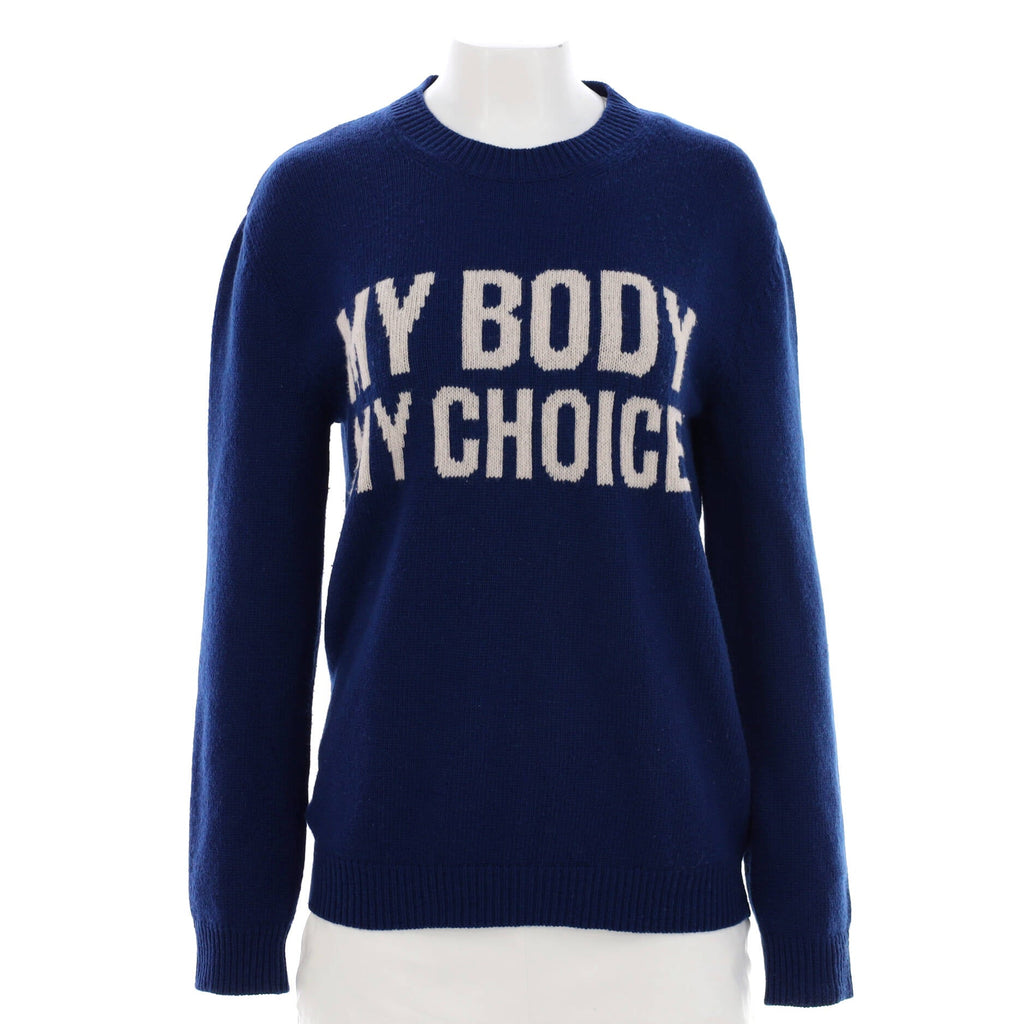 Women's My Body My Choice Intarsia Sweater Wool