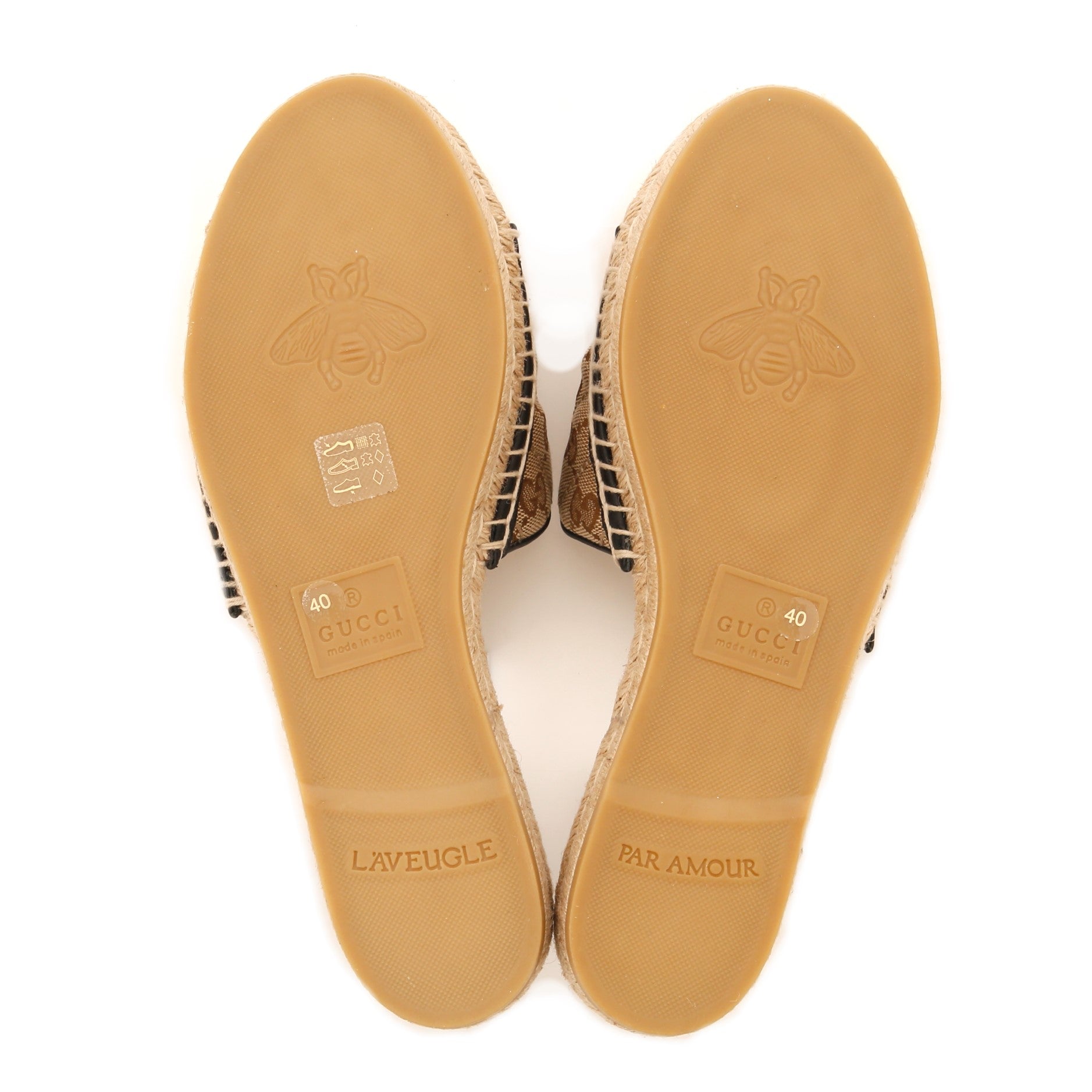 Women's GG Marmont Espadrilles Slide Sandals Diagonal Quilted GG Canvas