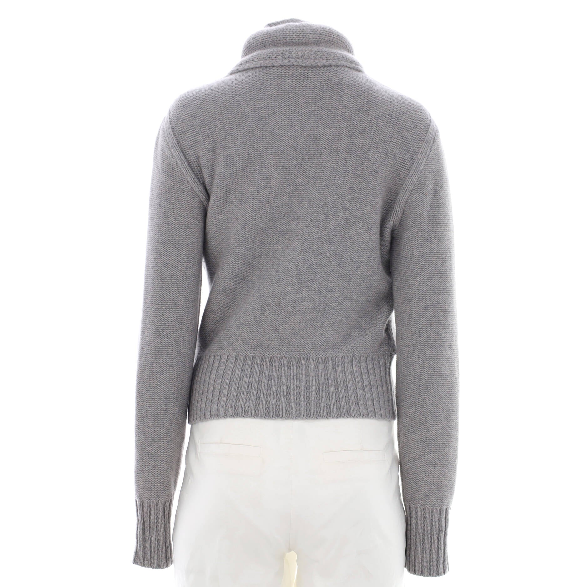 Women's Knotted Cowl Neck Sweater Cashmere