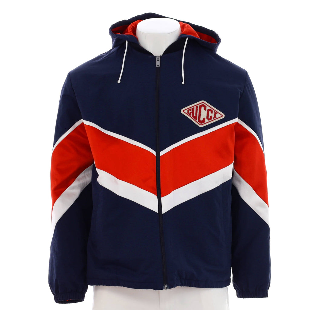 Men's Game Patch Zip Jacket Printed Nylon