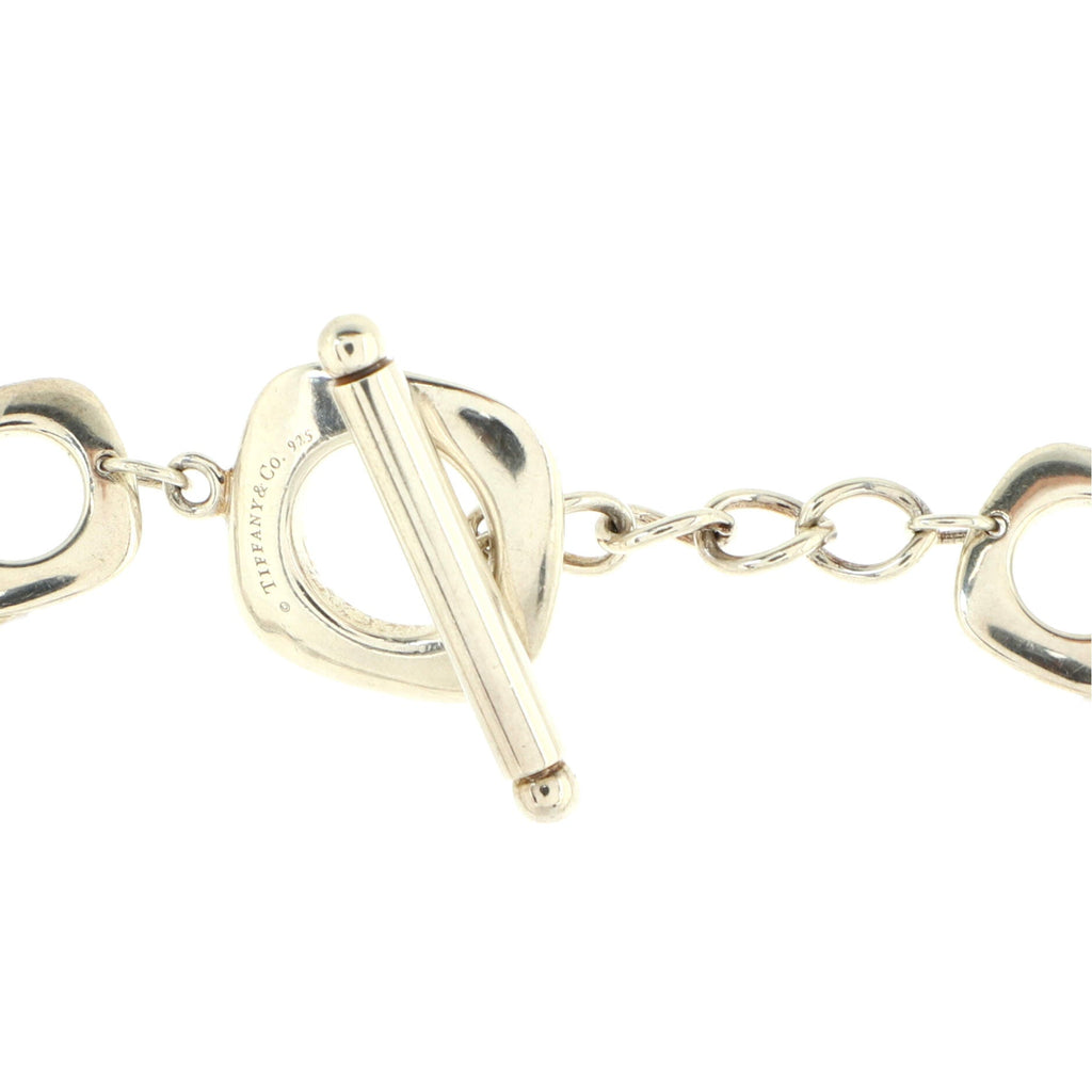 Elsa Peretti Square Cushion Link Necklace Sterling Silver