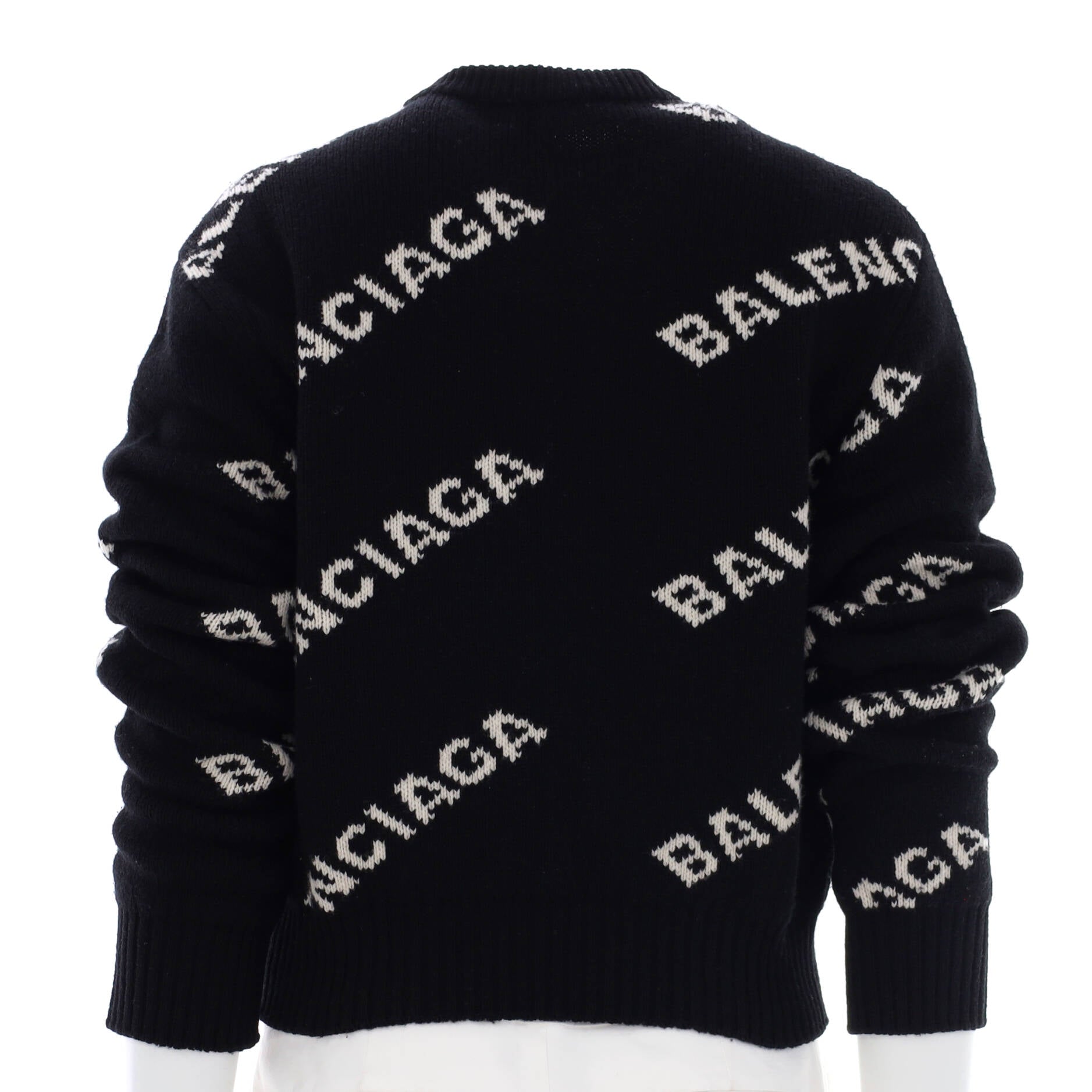 Women's Allover Logo Sweater Wool Blend