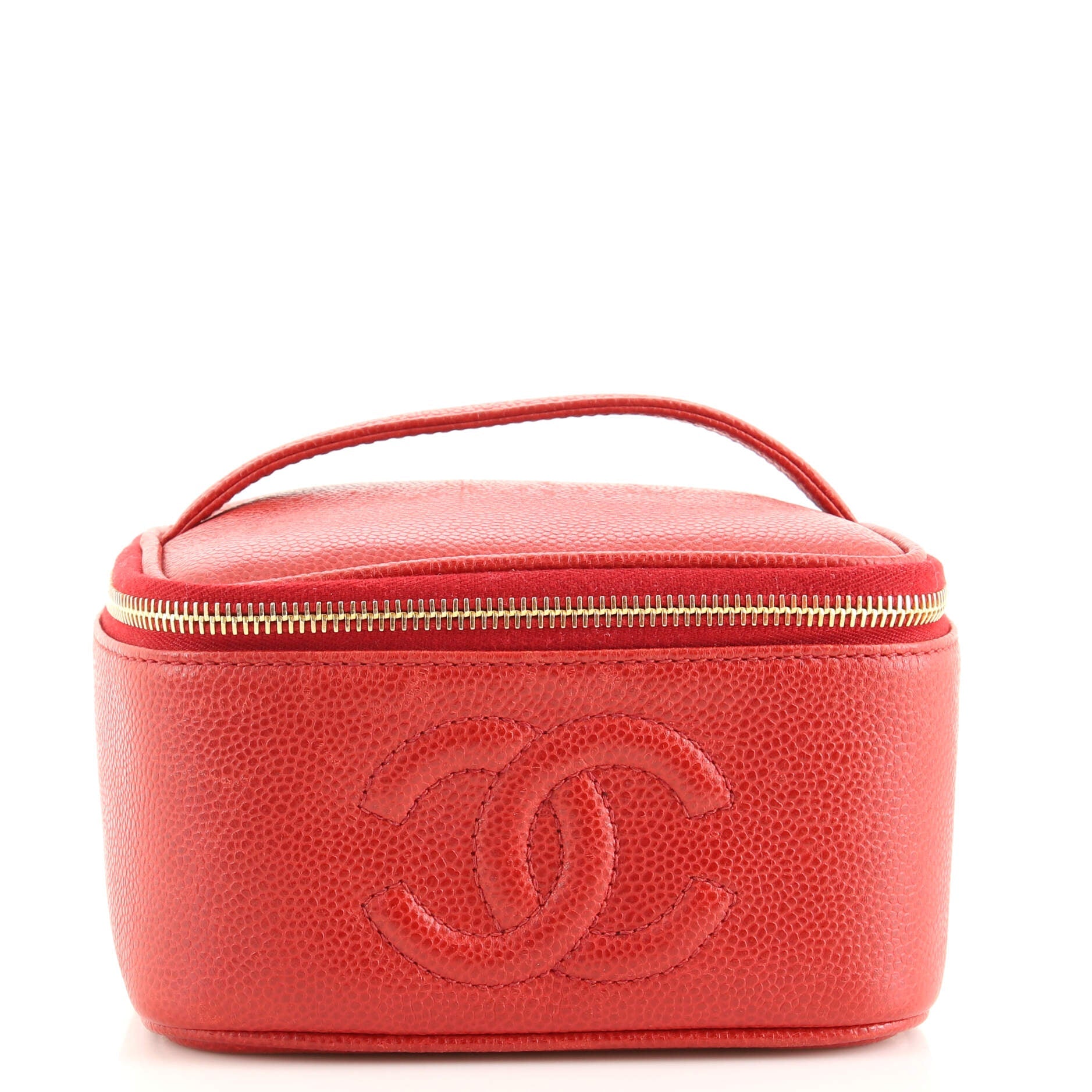 Vintage Timeless Cosmetic Case Caviar Medium