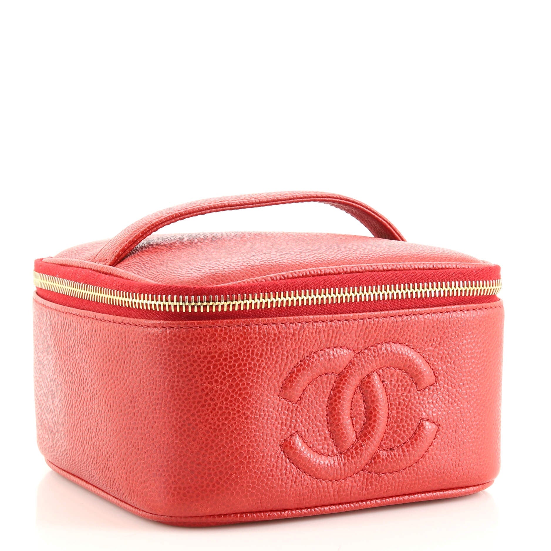 Vintage Timeless Cosmetic Case Caviar Medium