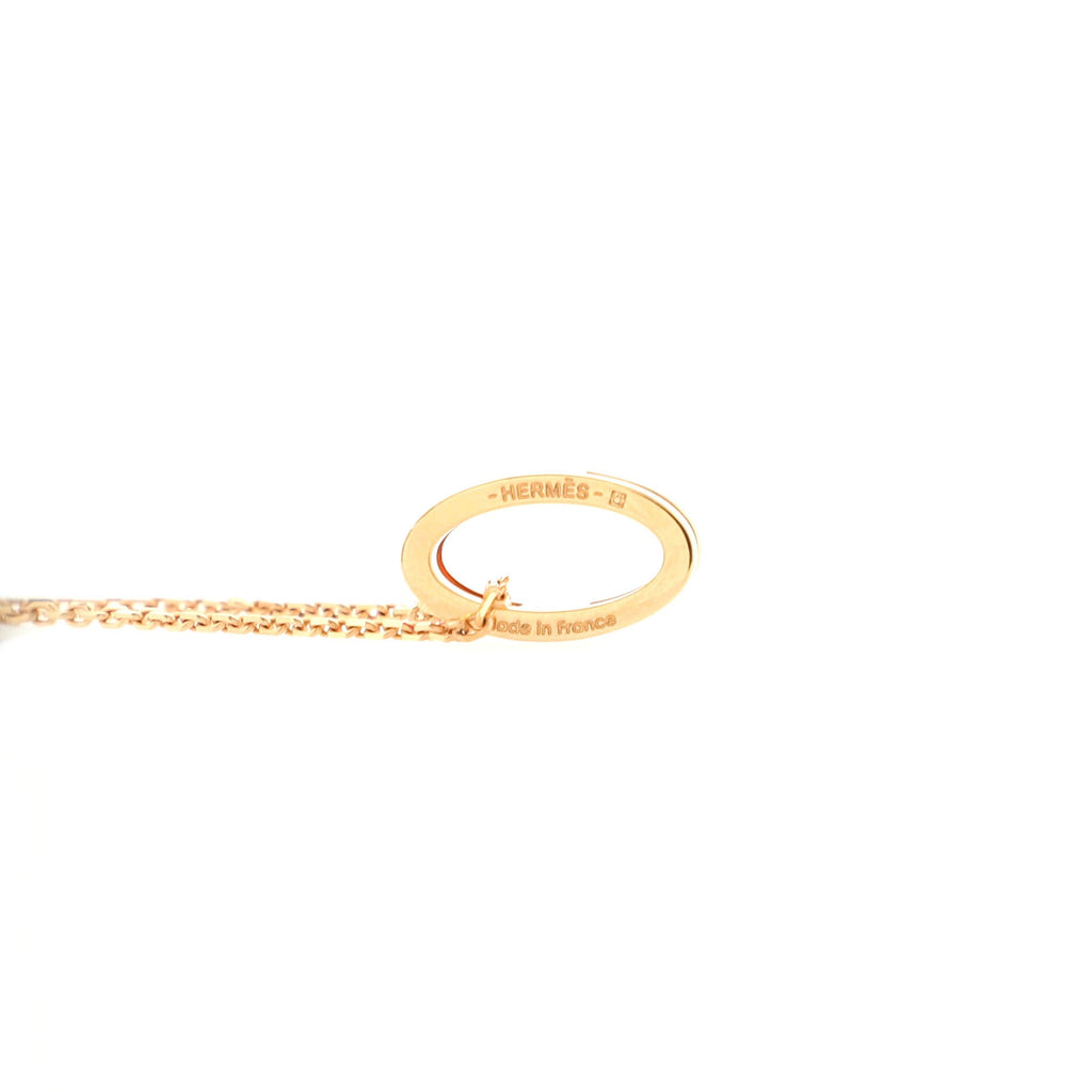 Pop H Pendant Chain Necklace Metal and Enamel