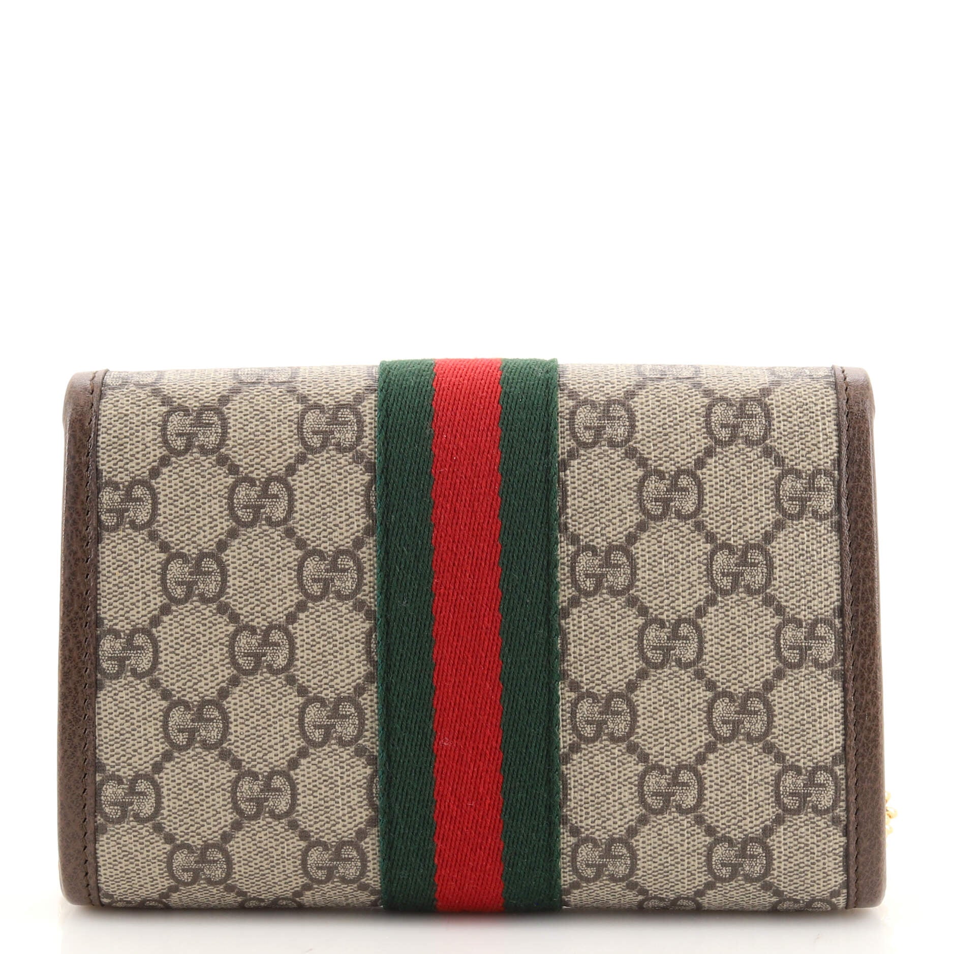 Rajah Web Chain Shoulder Bag GG Coated Canvas Mini