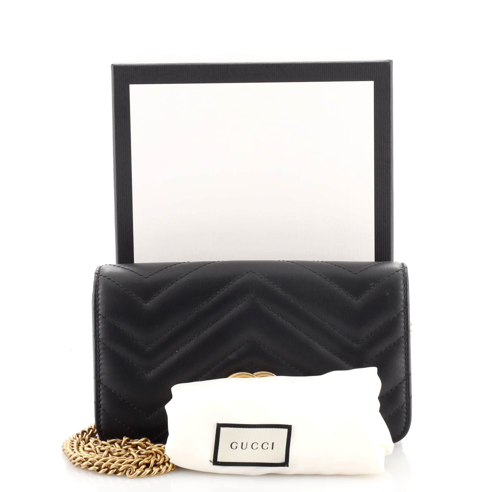 GG Marmont Chain Flap Bag Matelasse Leather Mini