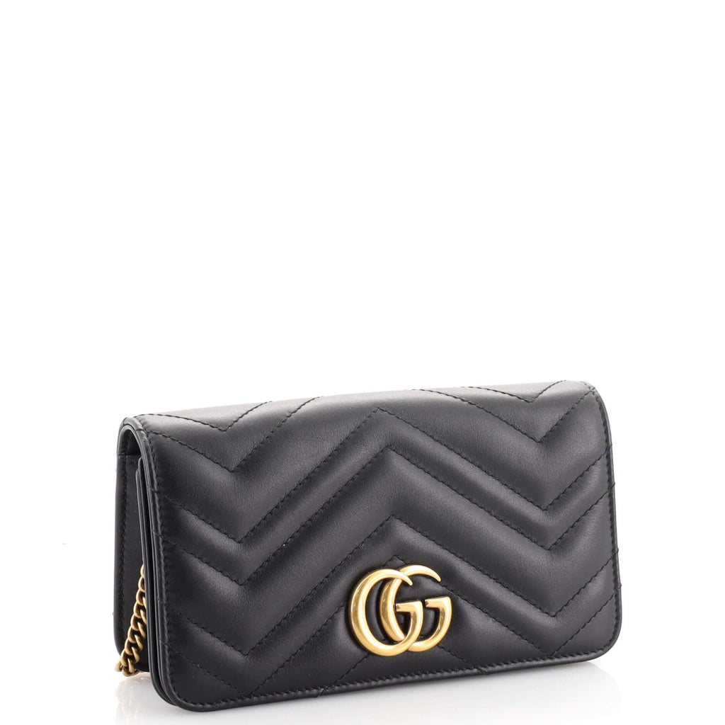 GG Marmont Chain Flap Bag Matelasse Leather Mini