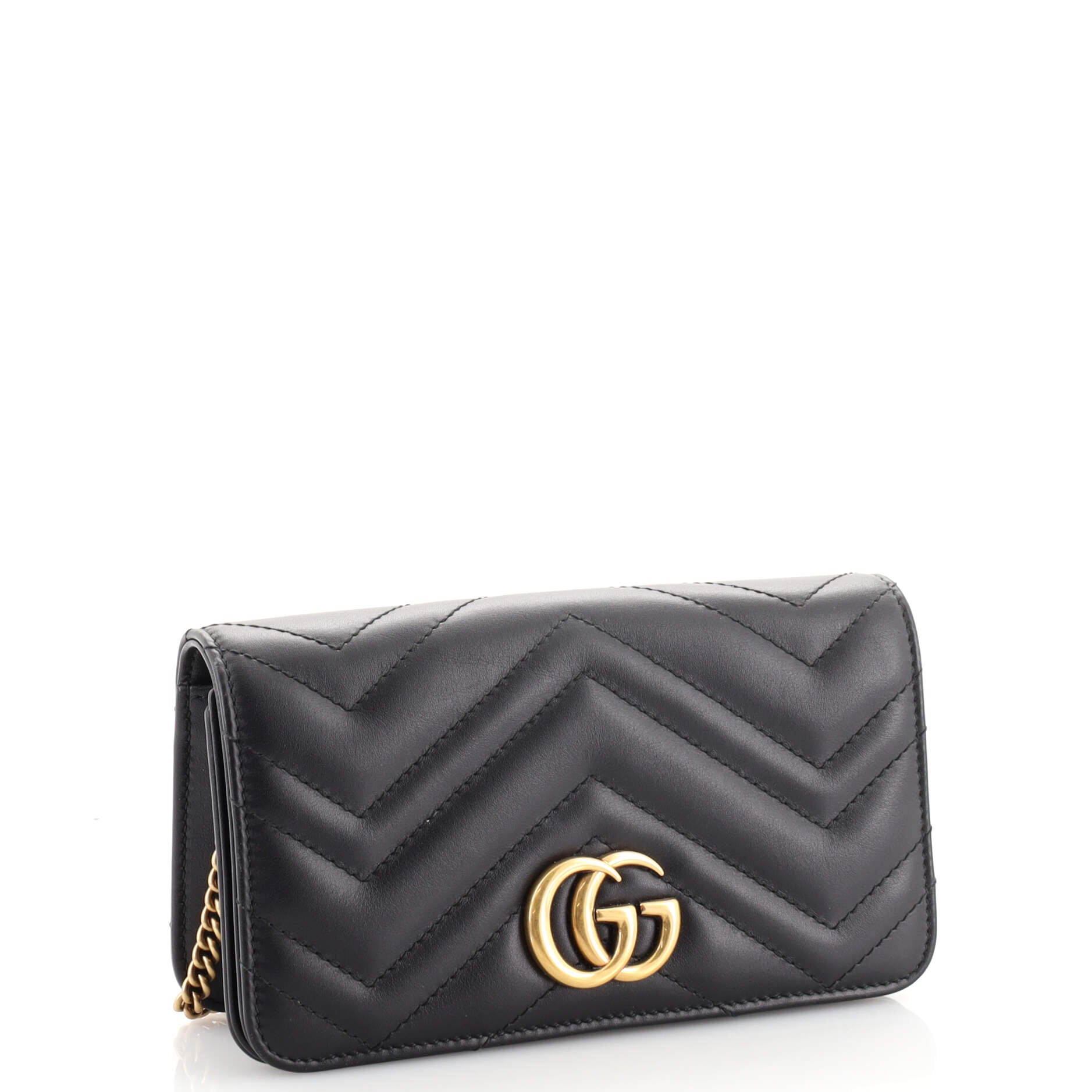 GG Marmont Chain Flap Bag Matelasse Leather Mini