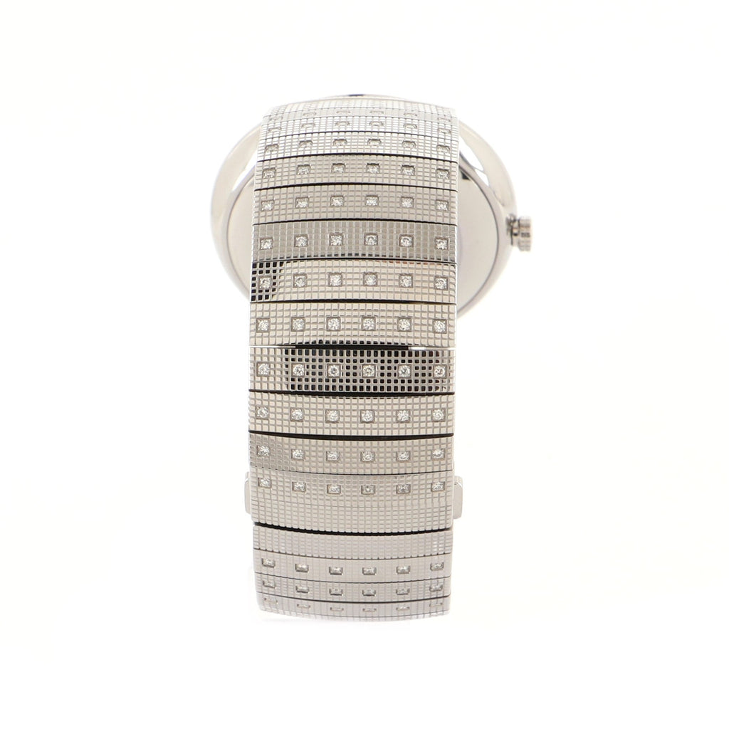 La D De Dior Quartz Watch Stainless Steel and Diamonds with Diamond Bezel and Dial 38