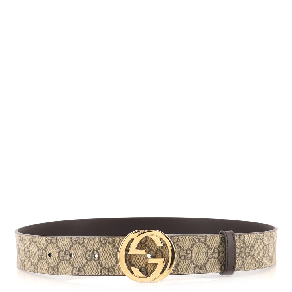 Interlocking G Belt GG Coated Canvas Wide 85