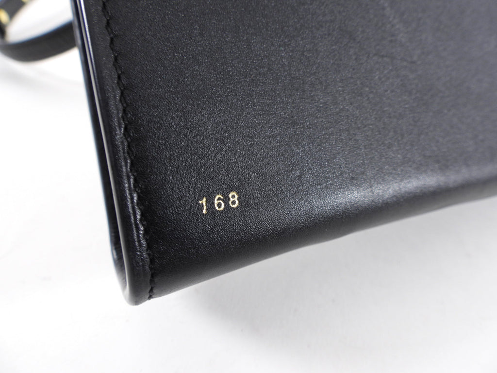 RSVP Paris Black Leather Golden Eyes Bag