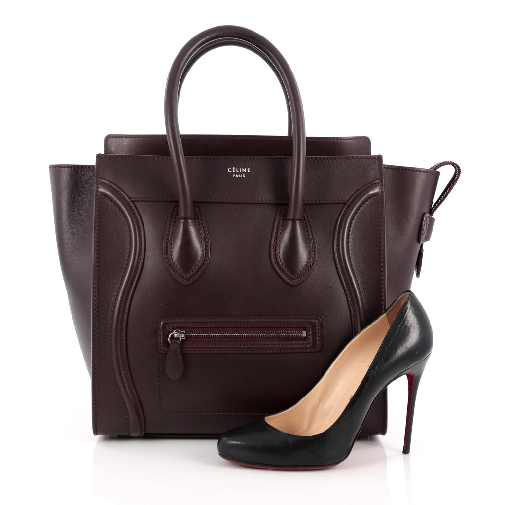 Luggage Handbag Smooth Leather Mini
