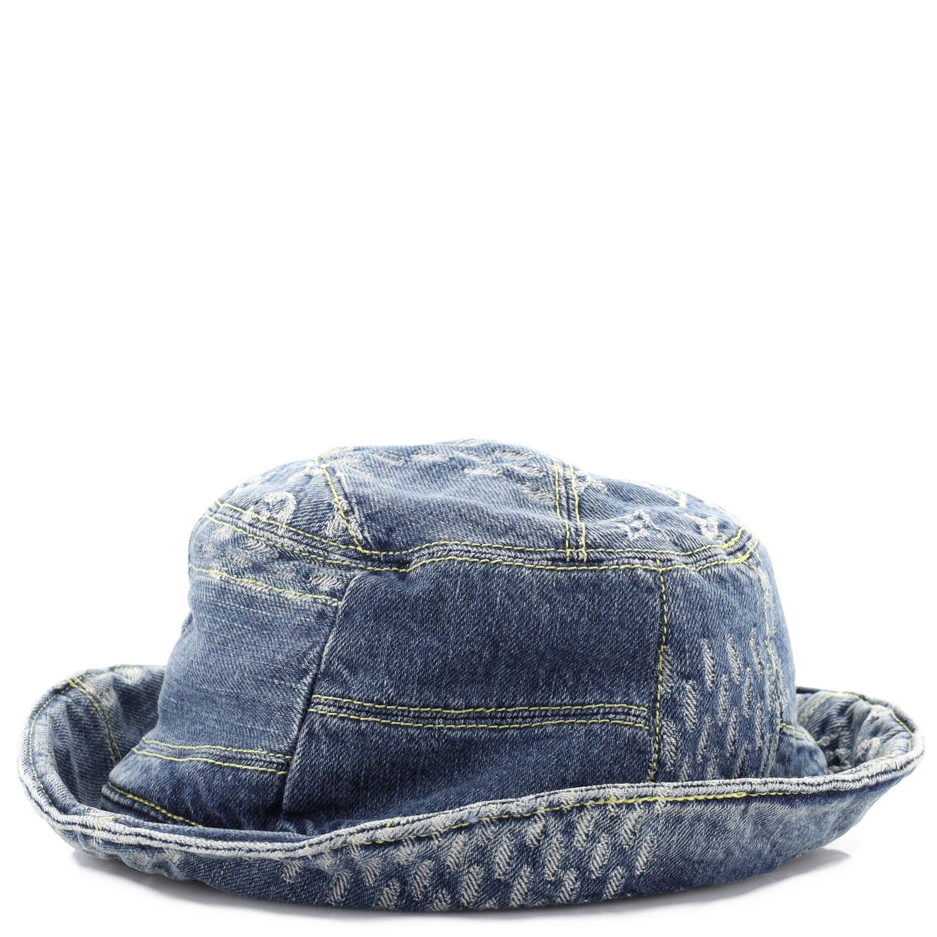 Nigo Sun Hat Limited Edition Giant Damier and Monogram Denim
