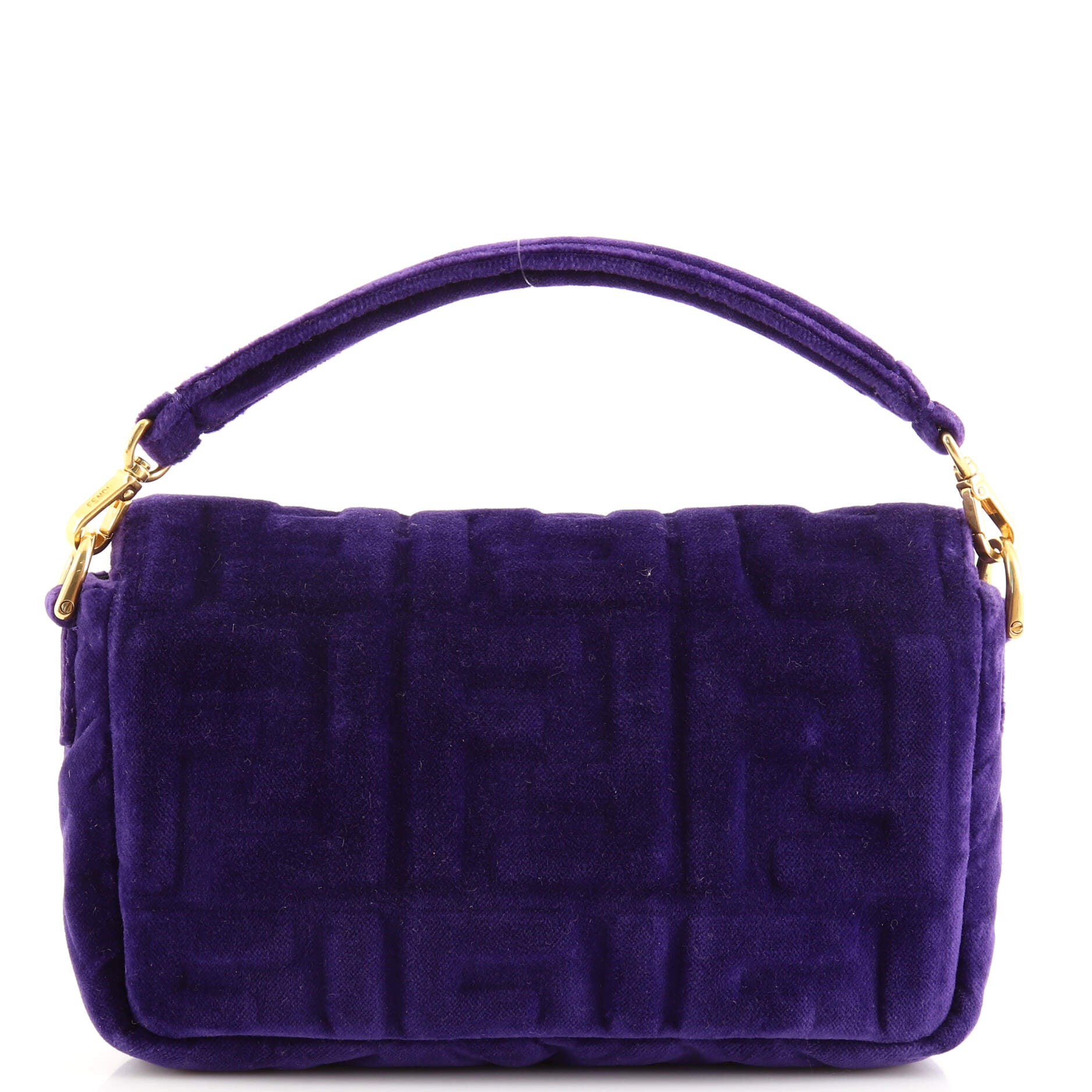Baguette NM Bag Zucca Embossed Velvet Mini