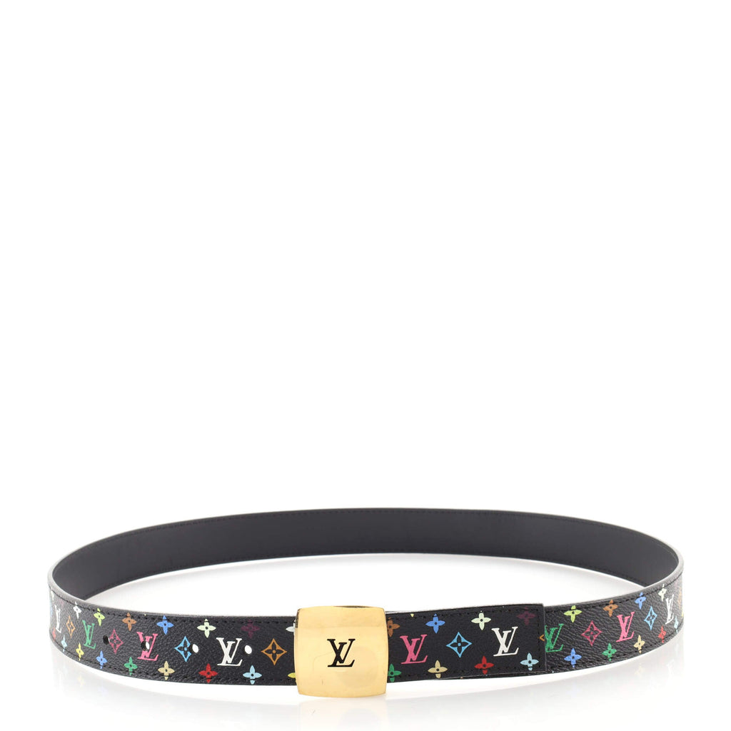 Ceinture Carre Belt Monogram Multicolor Thin 90