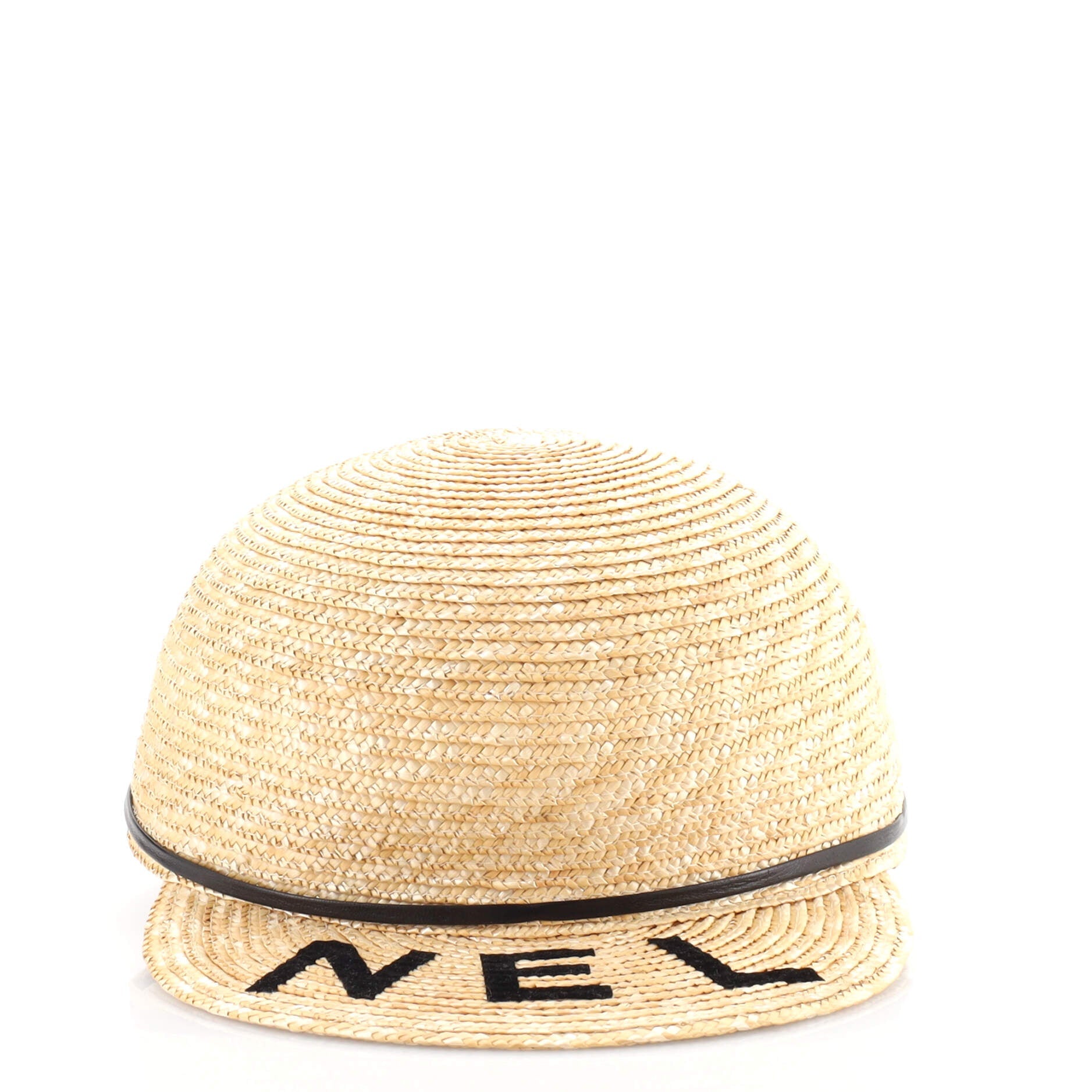 Double Sided Logo Cap Straw with Lambskin